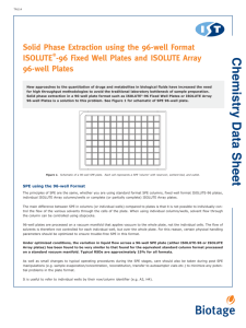 Solid Phase Extraction Using the 96