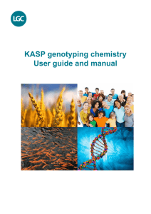 KASP genotyping chemistry User guide and manual