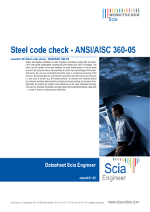Steel code check - ANSI/AISC 360-05