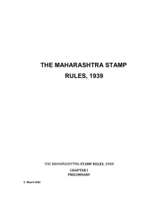 THE MAHARASHTRA STAMP RULES, 1939