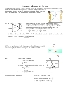 Physics 41 Chapter 37 Sample Problems