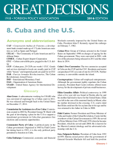 8. Cuba and the U.S. - Foreign Policy Association