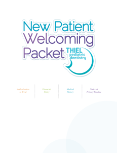 packet - Thiel Pediatric Dentistry