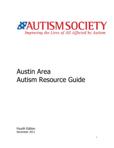 Austin Area Autism Resource Guide