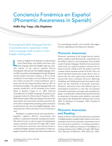 Phonemic Awareness in Spanish - ici-bostonready-pd-2009-2010