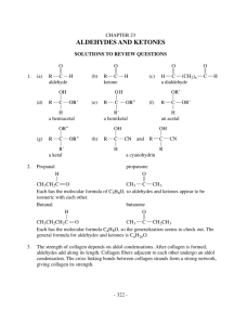aldehydes and ketones - faculty at Chemeketa