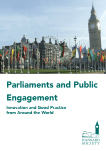 Parliaments and Public Engagement