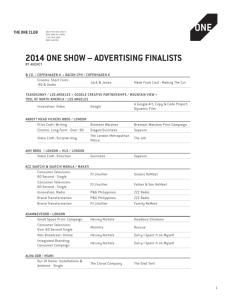 2014 one show – advertising finalists
