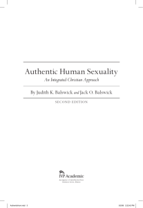 Authentic Human Sexuality