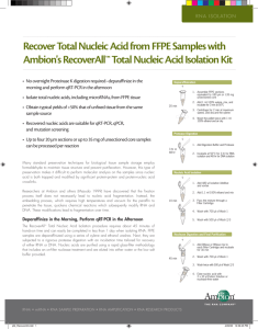 Recover Total Nucleic Acid from FFPE Samples with Ambion's
