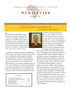 Newsletter - Kansas African Studies Center