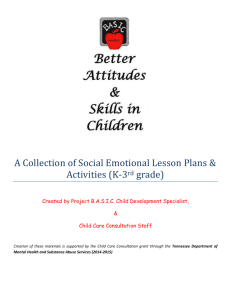 A Collection of Social Emotional Lesson Plans