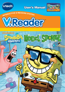 V.Reader Cartridge - SpongeBob *CLEARANCE* Manual