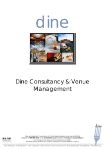 Dine Consultancy & Venue Management
