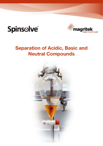 Separation of Acidic, Basic and Neutral Compounds