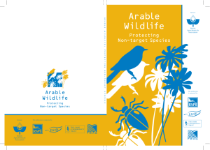 Arable Wildlife - Protecting Non-target Species - ADLib
