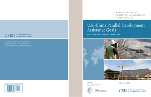 US-China Parallel Development Assistance Goals