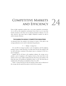 24. Competitive Market and Efficiency