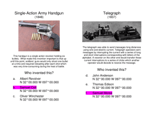 Single-Action Army Handgun Telegraph