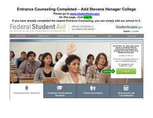 Entrance Counseling Completed – Add Stevens Henager College