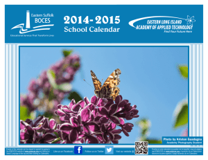 2014-2015 Calendar - Eastern Suffolk BOCES
