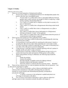 Chapter 12 Outline I. There are six broad categories of interpersonal