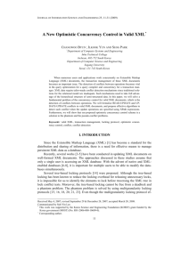 A New Optimistic Concurrency Control in Valid XML*