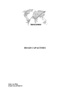 Road Capacities - indevelopment.nl