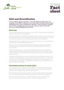Risk and diversification