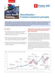 Learn About Investing Diversification – A tested investment principle