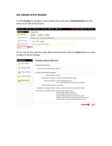 D2L GRADES SETUP WIZARD