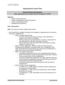 Appeasement Lesson Plan_0 - Stanford History Education Group