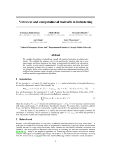 Statistical and computational tradeoffs in biclustering
