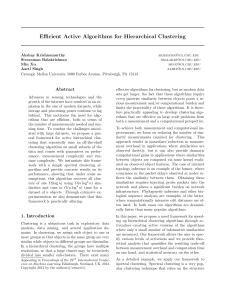 Efficient Active Algorithms for Hierarchical Clustering
