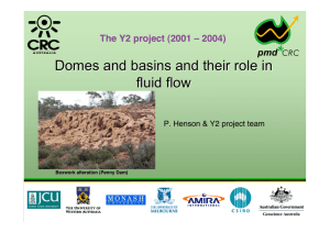 Domes and basins and their role in fluid flow