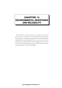 chapter 13 : environmental resistance and reliability