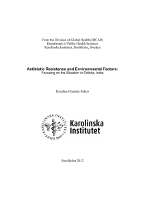 Antibiotic Resistance and Environmental Factors