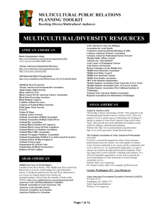 multicultural/diversity resources - Public Relations Society of America