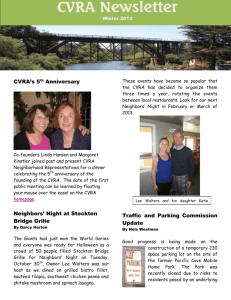 Winter 2013 CVRA Newsletter - Capitola Village Residents