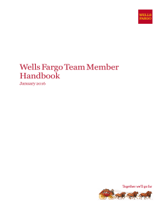 Wells Fargo Team Member Handbook