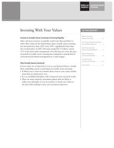 Investing With Your Values