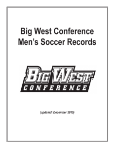 Record Book - Big West Conference