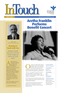 Aretha Franklin Performs Benefit Concert