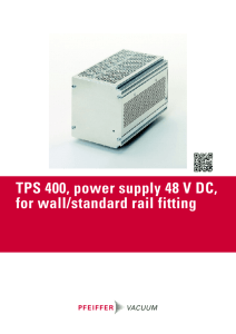 TPS 400, power supply 48 V DC, for wall/standard