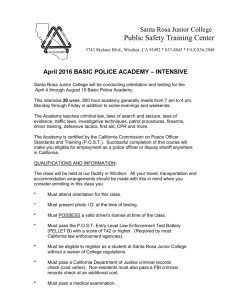 April 2016 - Public Safety Training Center