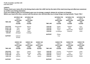 Please check your name off on the timing sheet under the LASC tent