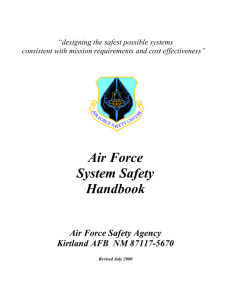 Air Force System Safety Handbook - The International System Safety