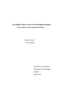 CELEBRITY PRACTICE IN NETWORKED MEDIA