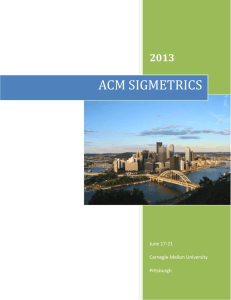 Full Program - acm sigmetrics