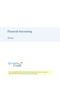 Financial Accounting Exam Sample